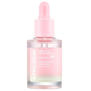 Заспокійлива сироватка для обличчя з алое Aprilskin Pink Aloe Mucin Serum 30ml Заспокійлива сироватка для обличчя з алое Aprilskin Pink Aloe Mucin Serum 30ml